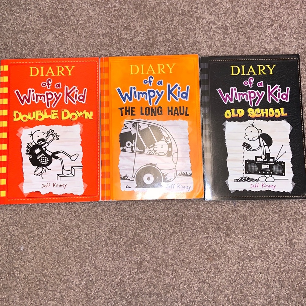 diary of a wimpy kid books #9, 10,11